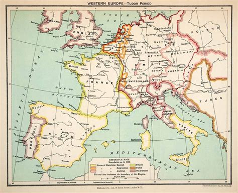 antica cartina tudor|tudor times map of europe.